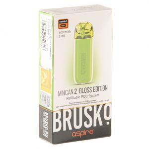Электронная система BRUSKO Minican 2 – Gloss Edition 400 mAh Зеленый лайм