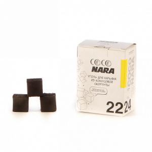 Уголь для кальяна CoCo nara – кокосовый 24 шт (22 мм)