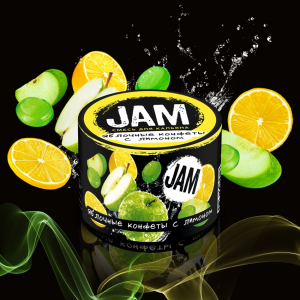Смесь для кальяна JAM – Яблочные конфеты с лимоном 50 гр.