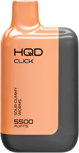 Электронная сигарета HQD CLICK – Устройство + картридж Кислые мармеладные червячки 5500 затяжек