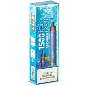 Электронная сигарета HQD LUX – Черника малина 1500 затяжек 2 картриджа
