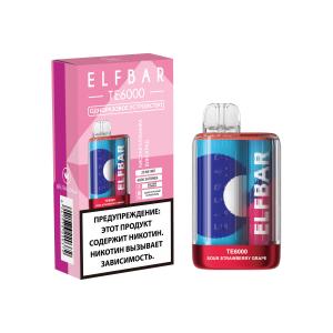 Электронная сигарета ELF BAR TE – Кислая клубника виноград 6000 затяжек