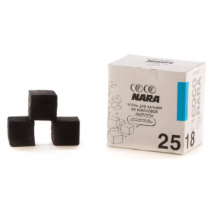 Уголь для кальяна CoCo nara – кокосовый 18 шт (25 мм)