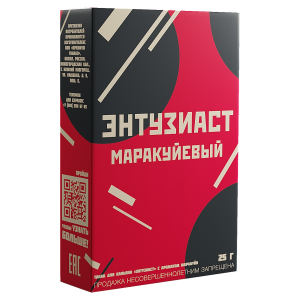 Табак для кальяна Энтузиаст – с ароматом маракуйи (МАРАКУЙЕВЫЙ) 25 г