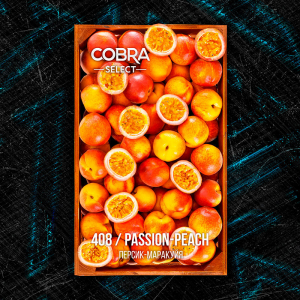 Табак для кальяна Cobra Select – Passion Peach (Персик Маракуйя) 40 гр.