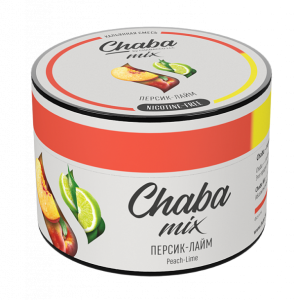 Смесь для кальяна Chaba – Персик-Лайм Nicotine Free 50 гр.