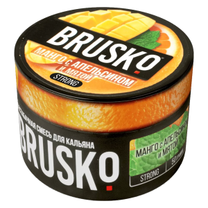 Смесь для кальяна BRUSKO STRONG – Манго c апельсином и мятой 50 гр.
