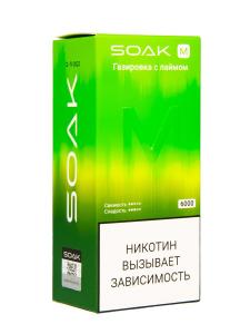 Электронная сигарета SOAK M – Лайм газировка 6000 затяжек