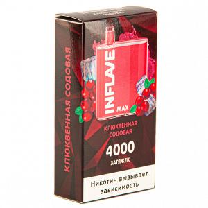 Электронная сигарета INFLAVE MAX – Газировка Клюква 4000 затяжек