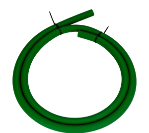 Шланг для кальяна Soft Touch 11*16*1500 Circle зелёный