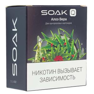 Картридж SOAK Q – Алоэ Вера 1500 затяжек 2шт