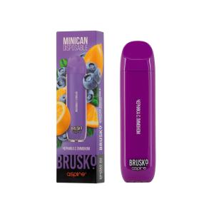Электронная сигарета BRUSKO Minican – Черника с лимоном 1500 затяжек