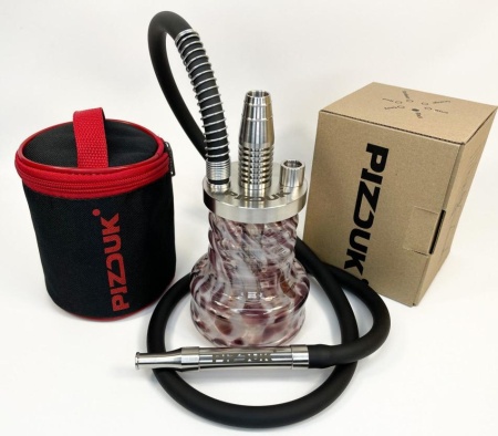 Кальян Pizduk hookah (black-bag) Белый марганец колба