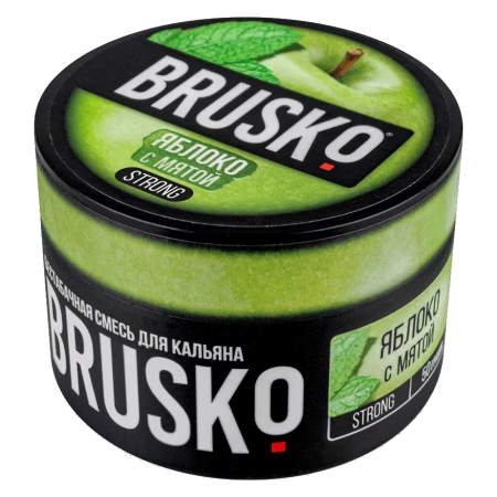 Смесь для кальяна BRUSKO STRONG – Яблоко с мятой 50 гр.