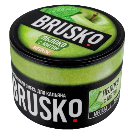 Смесь для кальяна BRUSKO MEDIUM – Яблоко с мятой 50 гр.