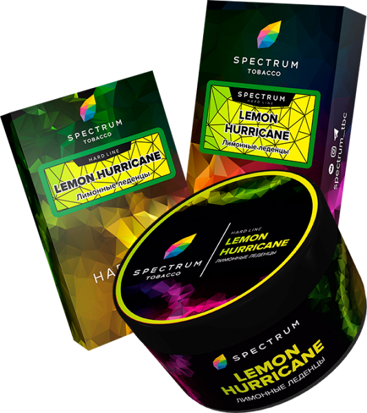 Табак для кальяна Spectrum Hard – Lemon hurricane 40 гр.