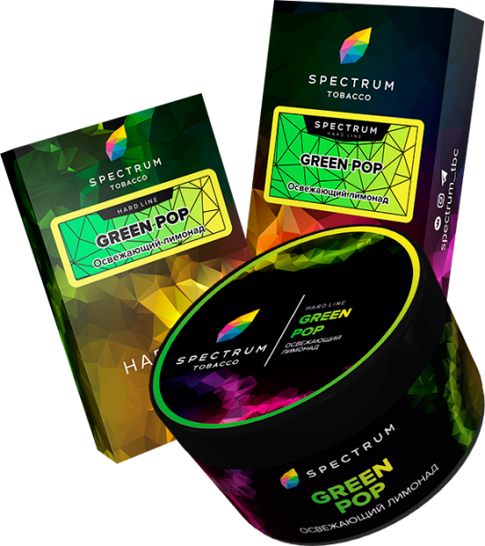 Табак для кальяна Spectrum Classic Hard Line – Green Pop 100 гр.