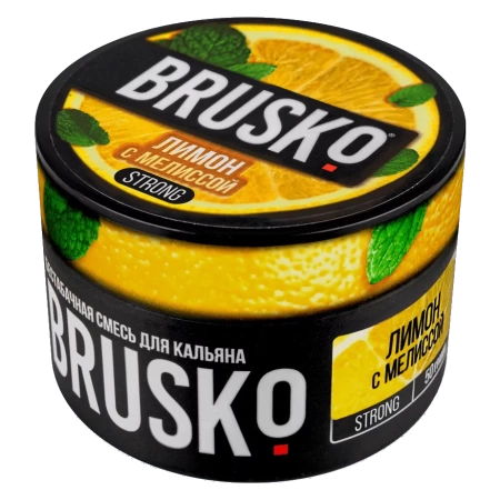 Смесь для кальяна BRUSKO STRONG – Лимон с мелиссой 50 гр.