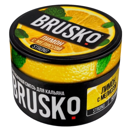 Смесь для кальяна BRUSKO STRONG – Лимон с мелиссой 50 гр.