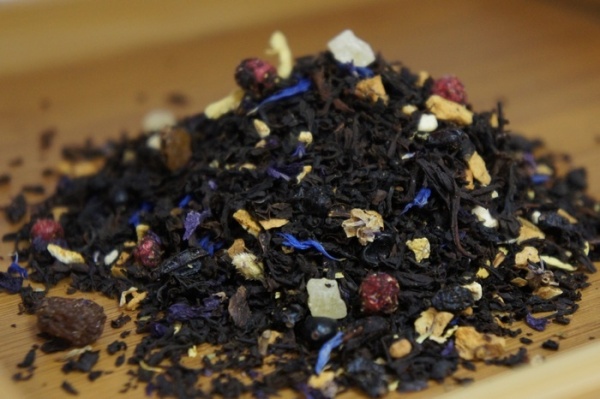 Черный чай листовой барбарис-виноград, Германия, 165 гр.
