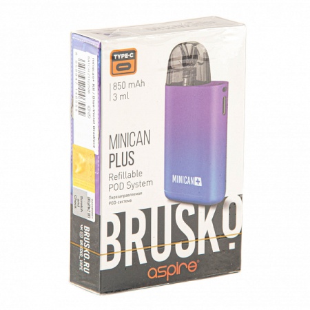 Электронная система BRUSKO Minican – Plus сине-фиолетовый градиент