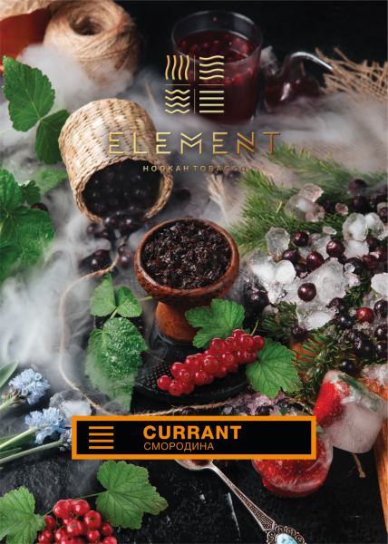 Табак для кальяна Element Земля – Currant 100 гр.