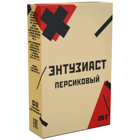 Табак для кальяна Энтузиаст – с ароматом персика и чая (ПЕРСИКОВЫЙ) 25 гр.