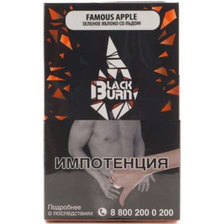 Табак для кальяна Black Burn – Famous Apple 100 гр.