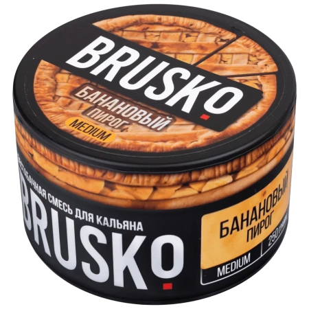 Смесь для кальяна BRUSKO MEDIUM – Банановый пирог 250 гр.