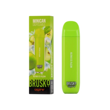 Электронная сигарета BRUSKO Minican – Яблоко со льдом 1500 затяжек