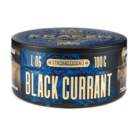 Табак для кальяна Kraken Strong Ligero – Black Currant 100 гр.