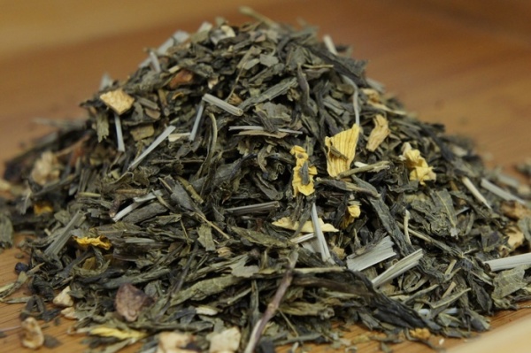Зеленый чай листовой имбирь-лимон, Германия, 165 гр.