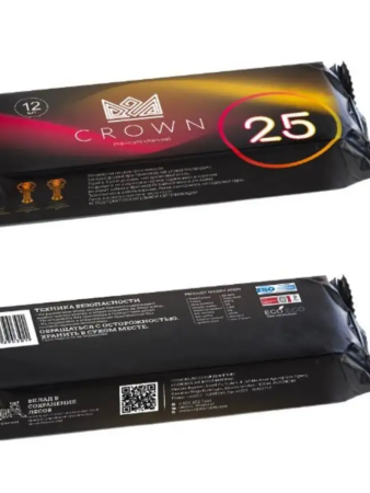 Уголь для кальяна Crown – кокосовый 12 шт (25 мм)