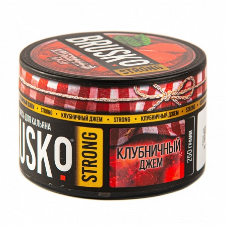 Смесь для кальяна BRUSKO STRONG – Клубничный джем 250 гр.