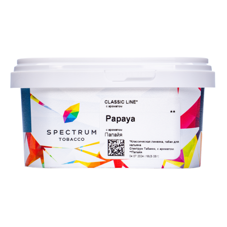 Табак для кальяна Spectrum – Papaya 200 гр.