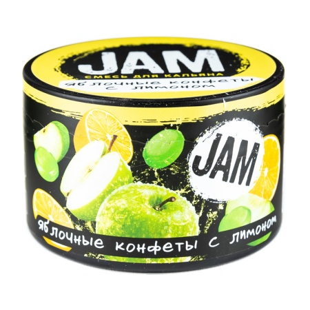 Смесь для кальяна JAM – Яблочные конфеты с лимоном 250 гр.
