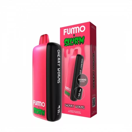 Электронная сигарета FUMMO INDIC SLURM – Кислые вишневые червячки 10 000 затяжек