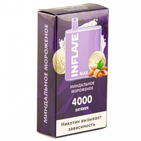 Электронная сигарета INFLAVE MAX – Мороженое Орех 4000 затяжек