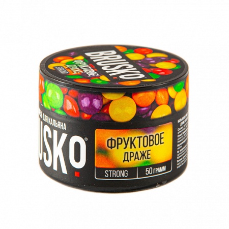 Смесь для кальяна BRUSKO STRONG – Фруктовое драже 50 гр.