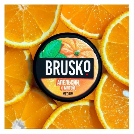 Смесь для кальяна BRUSKO MEDIUM – Апельсин с мятой 250 гр.