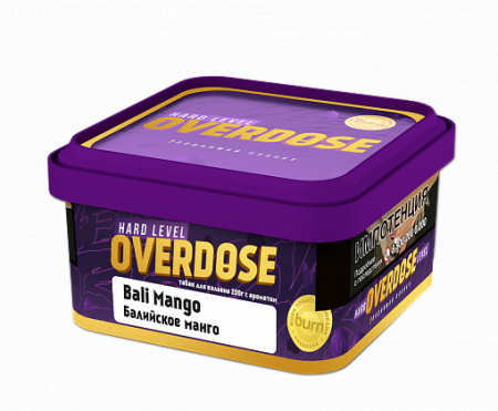 Табак для кальяна Overdose – Bali Mango 200 гр.