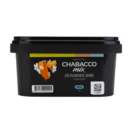 Смесь для кальяна Chabacco Mix MEDIUM – Orange Dragee 200 гр.