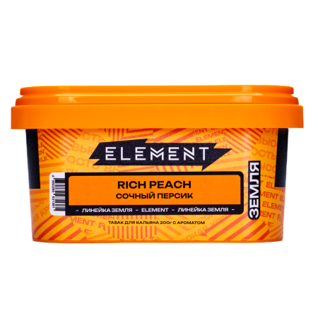 Табак для кальяна Element Земля – Rich Peach 200 гр.