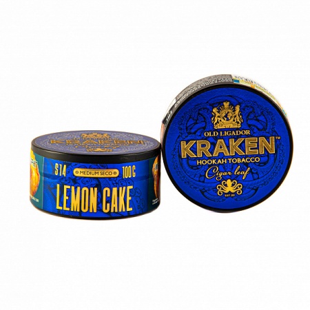 Табак для кальяна Kraken Medium Seco – Lemon cake 100 гр.