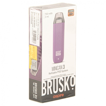 Электронная система BRUSKO Minican 3 – темно-фиолетовый
