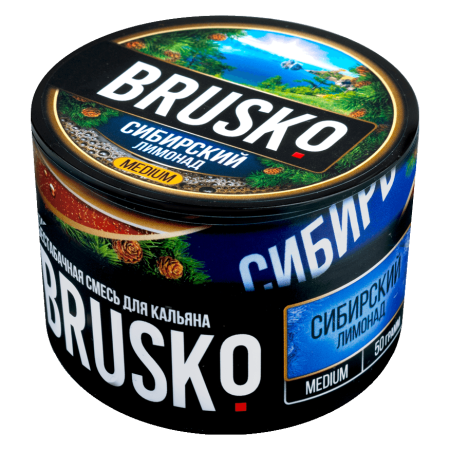 Смесь для кальяна BRUSKO MEDIUM – Сибирский лимонад 50 гр.