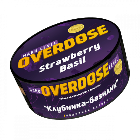 Табак для кальяна Overdose – Strawberry Basil 100 гр.