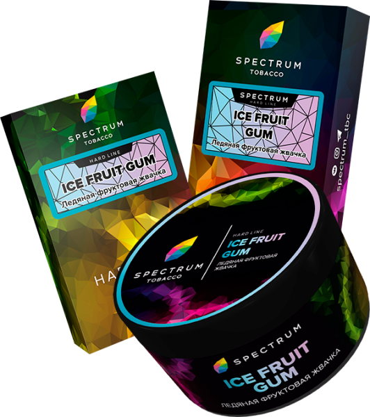 Табак для кальяна Spectrum Hard – Ice fruit gum 40 гр.