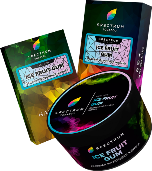 Табак для кальяна Spectrum Hard – Ice fruit gum 200 гр.