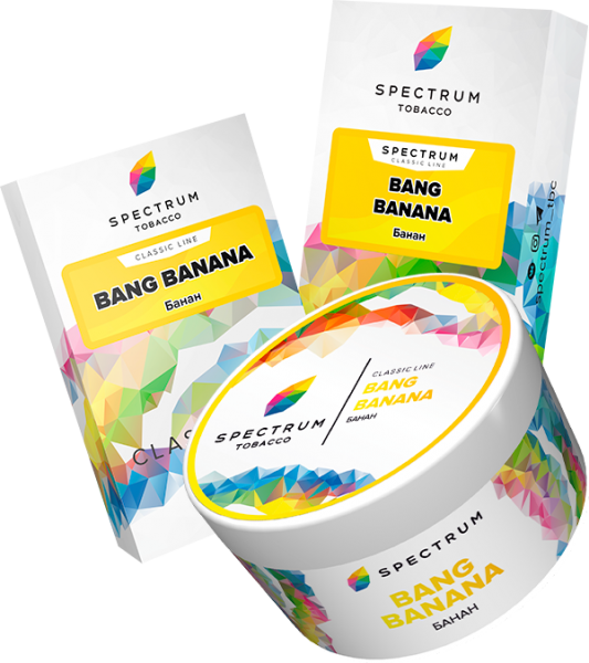 Табак для кальяна Spectrum – Bang banana 200 гр.